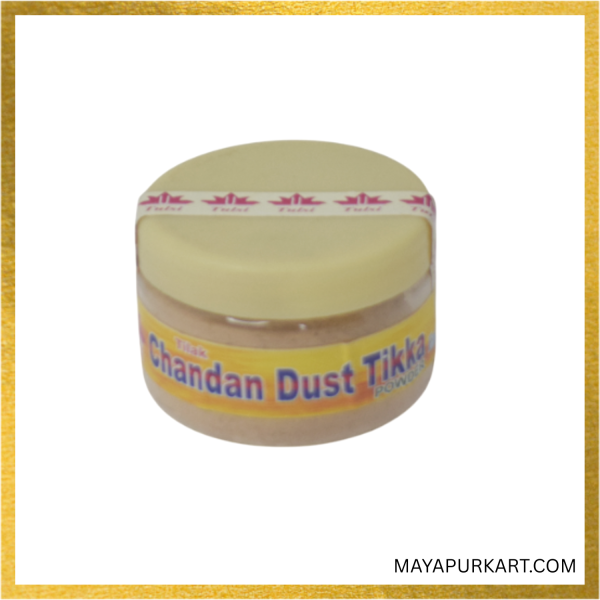 Iskcon Mayapur 100% Pure Natural Chandan Tilak Powder For Pooja ( 50 Grams )