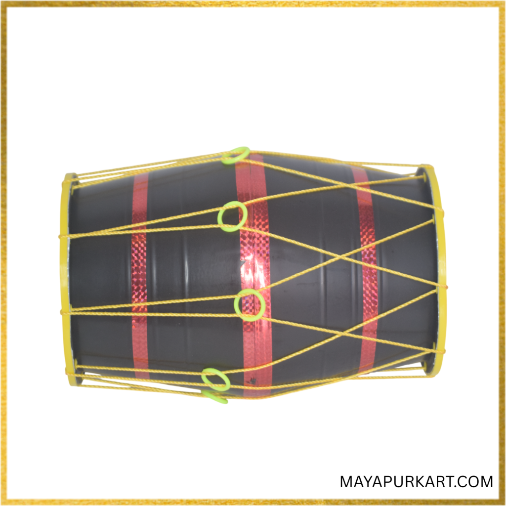 Iskcon Mayapur 13 Inch Kids Dhol/ Baby Dhol ( 33.02 cm ) Coloru Black ...